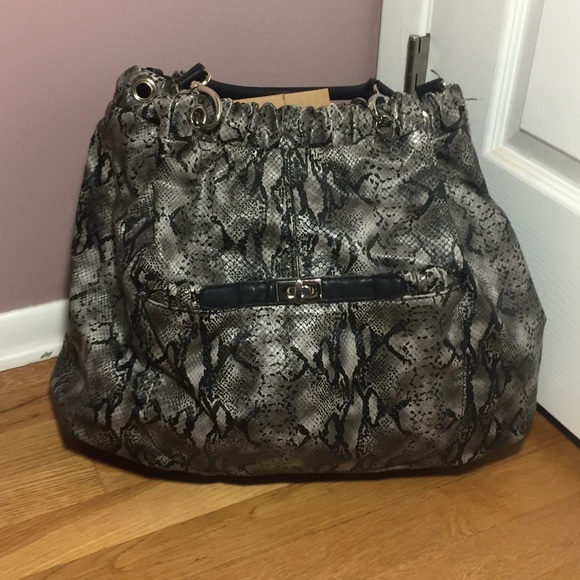Armani Exchange Large Snake Skin Tote - Picture 2 of 8